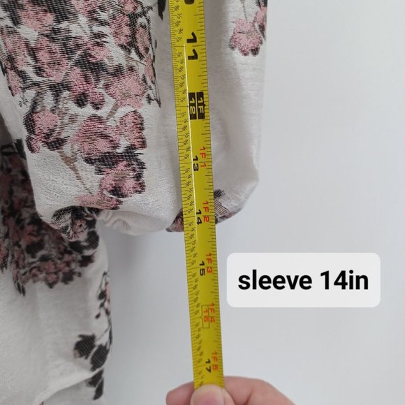 SISTER JANE M Dream Pink Black Floral Jacquard Ruffle Dress Mini Tiered Lux Puff - Picture 12 of 15